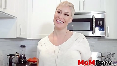Perv Stepmom Pixie Milf Ryan Keely Penetrated By Stepsons Cock In Kitchen